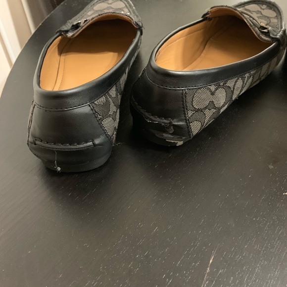 Coach Womens Olive Sand Printed Snake Loafers - Picture 2 of 8